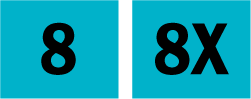 Routes 8 and 8x